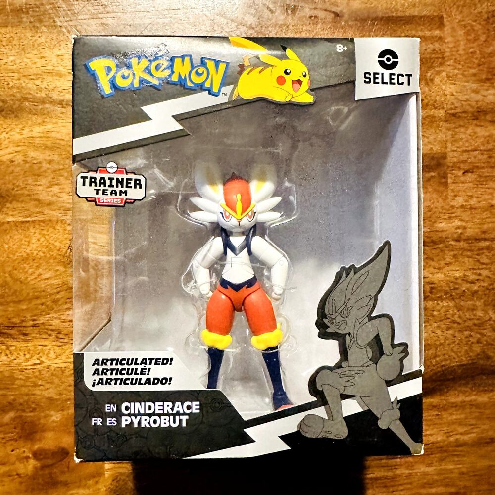 Pokémon Action Figure Select Series 9 Cinderace Articulated Jazwares 6"
